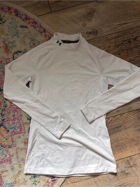 Under Armour White Long-Sleeve Compression Top